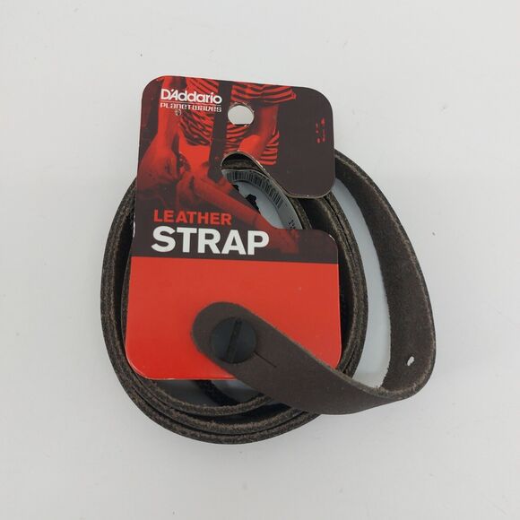 D'Addario Planet Waves Leather Strap Guitar Strings Musical Instruments Dk Brown - Picture 1 of 5